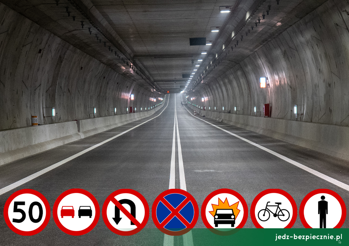 Polskie drogi – zakazy i ograniczenia prędkości w tunelu drogowego pod Świną, Świnoujście, odcinkowy pomiar prędkości